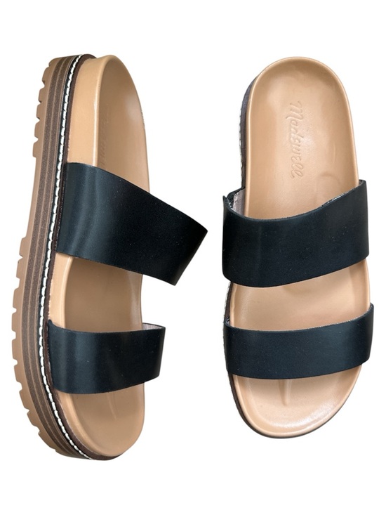 Madewell Shoes - Madewell Charley Double Strap Slide Sandals True Black Size 6.5 Vacation Travel